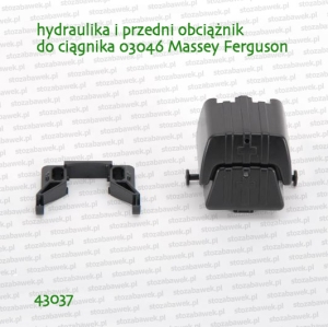 43037 BRUDER Przedni obciążnik i hydraulika do ciągnika Massey Ferguson 03046