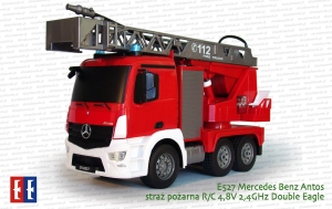 E527 Straż pożarna Mercedes Benz Antos z pompą wodną R/C 4,8V 2,4GHz Double Eagle