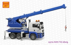 03770 BRUDER MAN TGS dźwig z modułem dźwiękowym