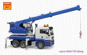 03770 BRUDER MAN TGS dźwig z modułem dźwiękowym