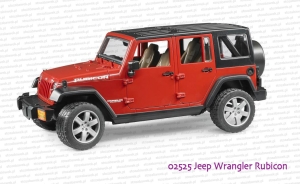 Bruder 02525 Jeep Wrangler Unlimited Rubicon w kolorze bordo