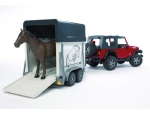 02921 Jeep Wrangler Unlimited + przyczepa z koniem
